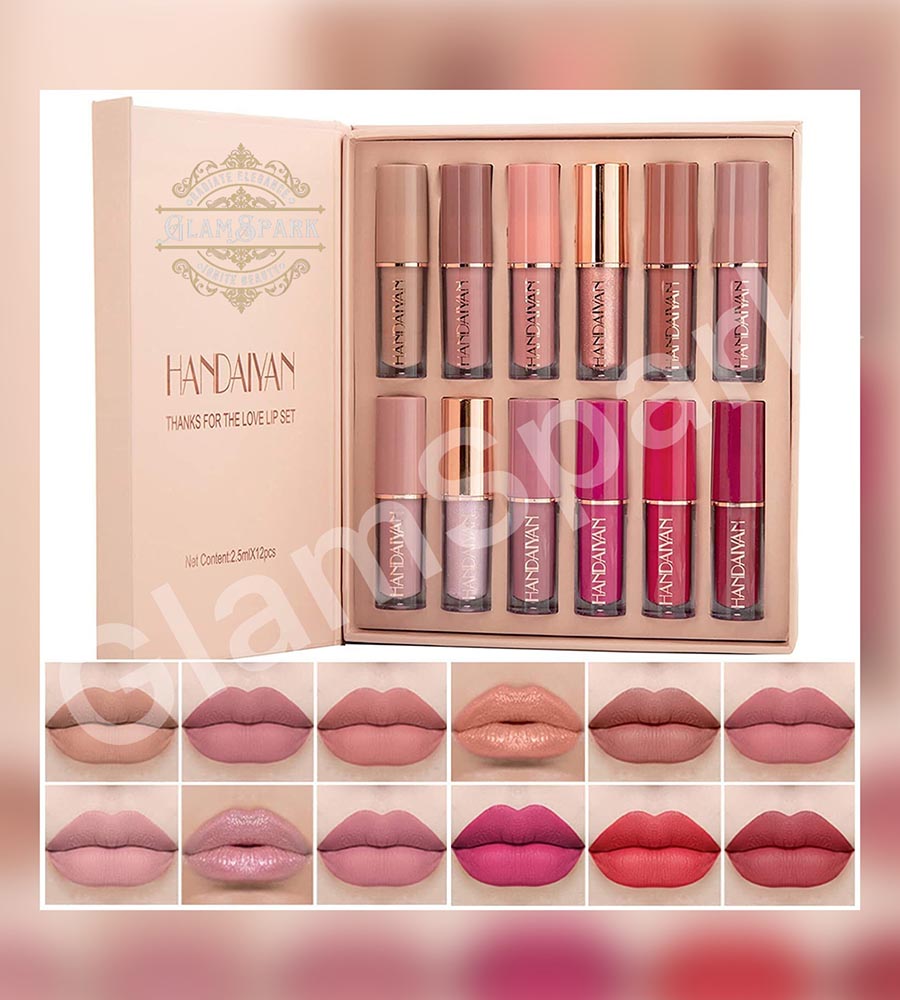 Handaiyan 12Pcs Matte Liquid Lipstick Set