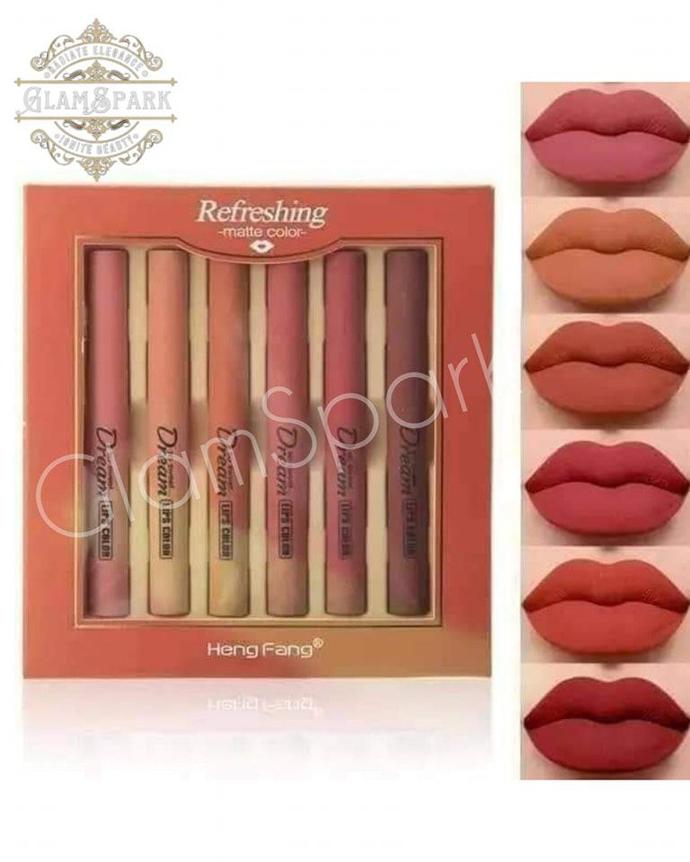 Heng Fang 6 Pcs Lipsticks