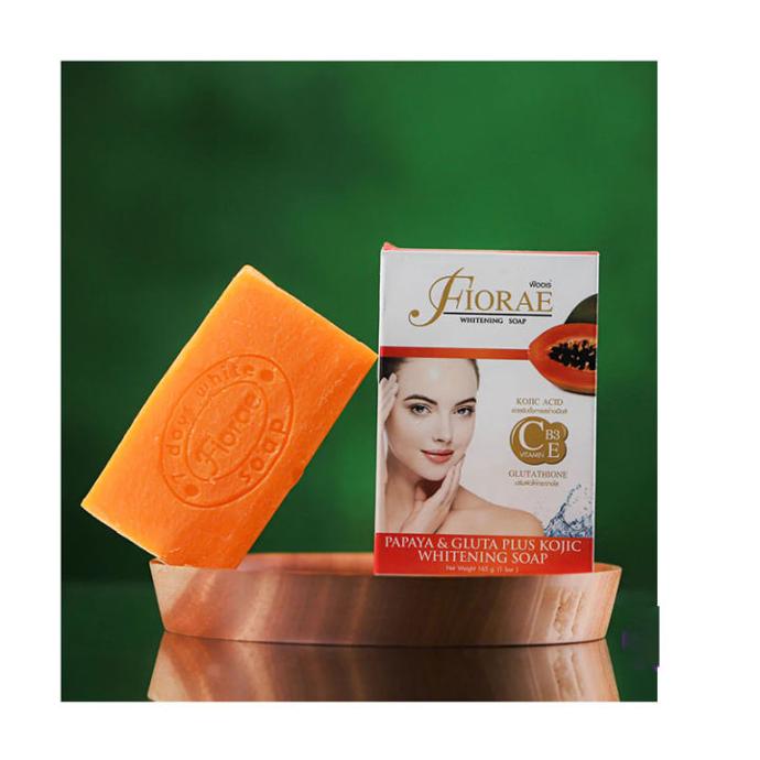 FIORAE Papaya & Gluta Plus Kojic Whitening Soap