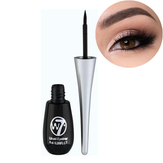 W7 Liquid Eyeliner Pot 8ml - Black