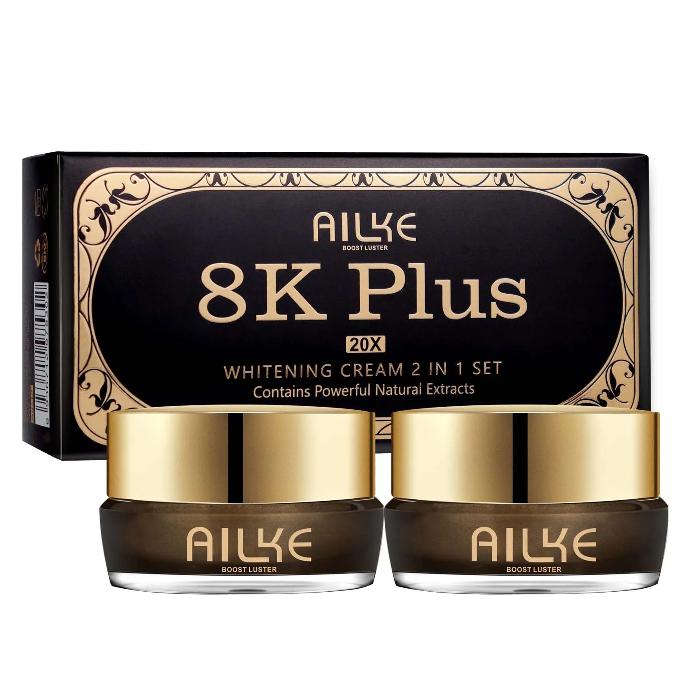 AILKE 8K Plus 20X Whitening Night & Day Cream Set